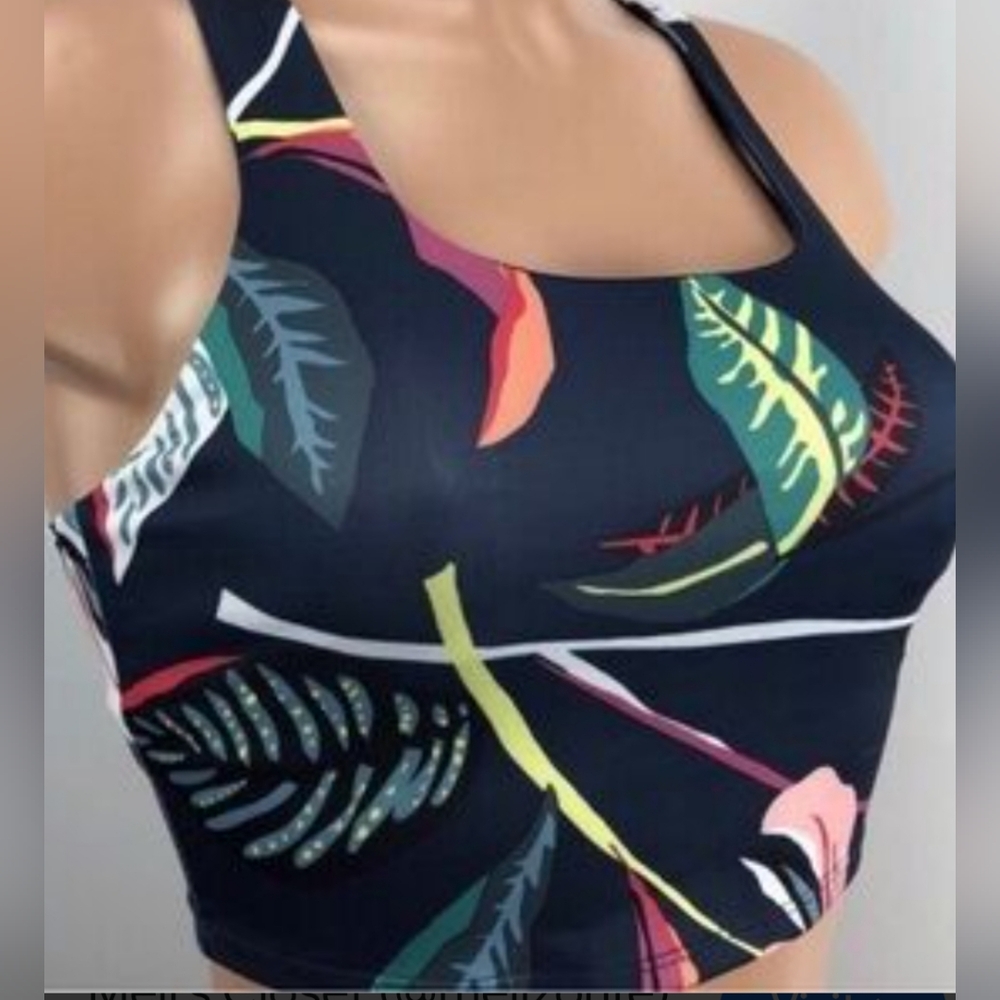 Sport Bra JoyLab   Activewear Size XS Mid Coverage Removable Pads Blue New